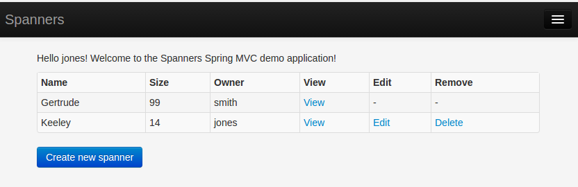 Thymeleaf and Spring Security hide links based on user name