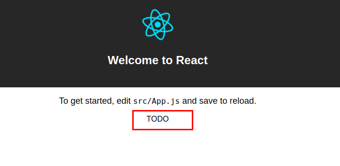 Our new test first React component
